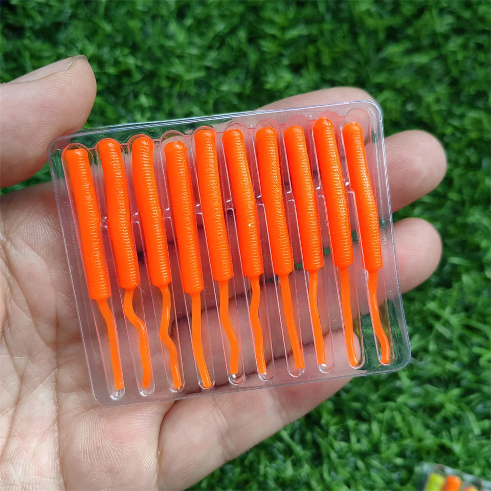Fishing Lure Jerkbait - เหยื่อตกปลา MUKUN แบบนิ่ม รูปทรงหนอน กุ้ง 10