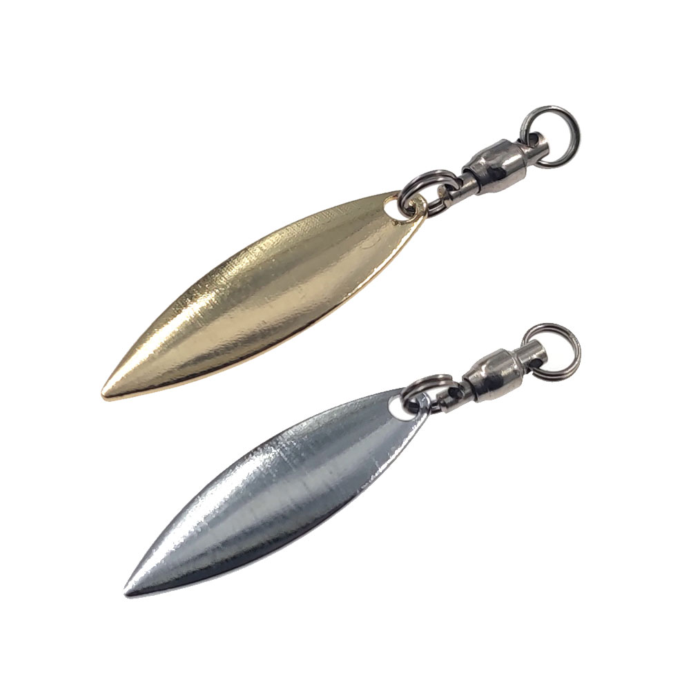 Fishing Lure Blade Bait - 10pcs Willowleaf ใบมีด SPINNER เหยื่อตกปลา Lure