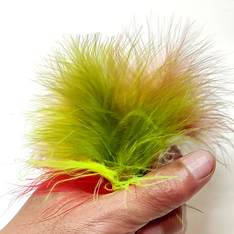 Fishing Lure Spoon - ขนนกไก่งวงมาราบู 50 ชิ้น สำหรับทำวัสดุผูกเหยื่อตกปลาแบบ Wooly Bugger,