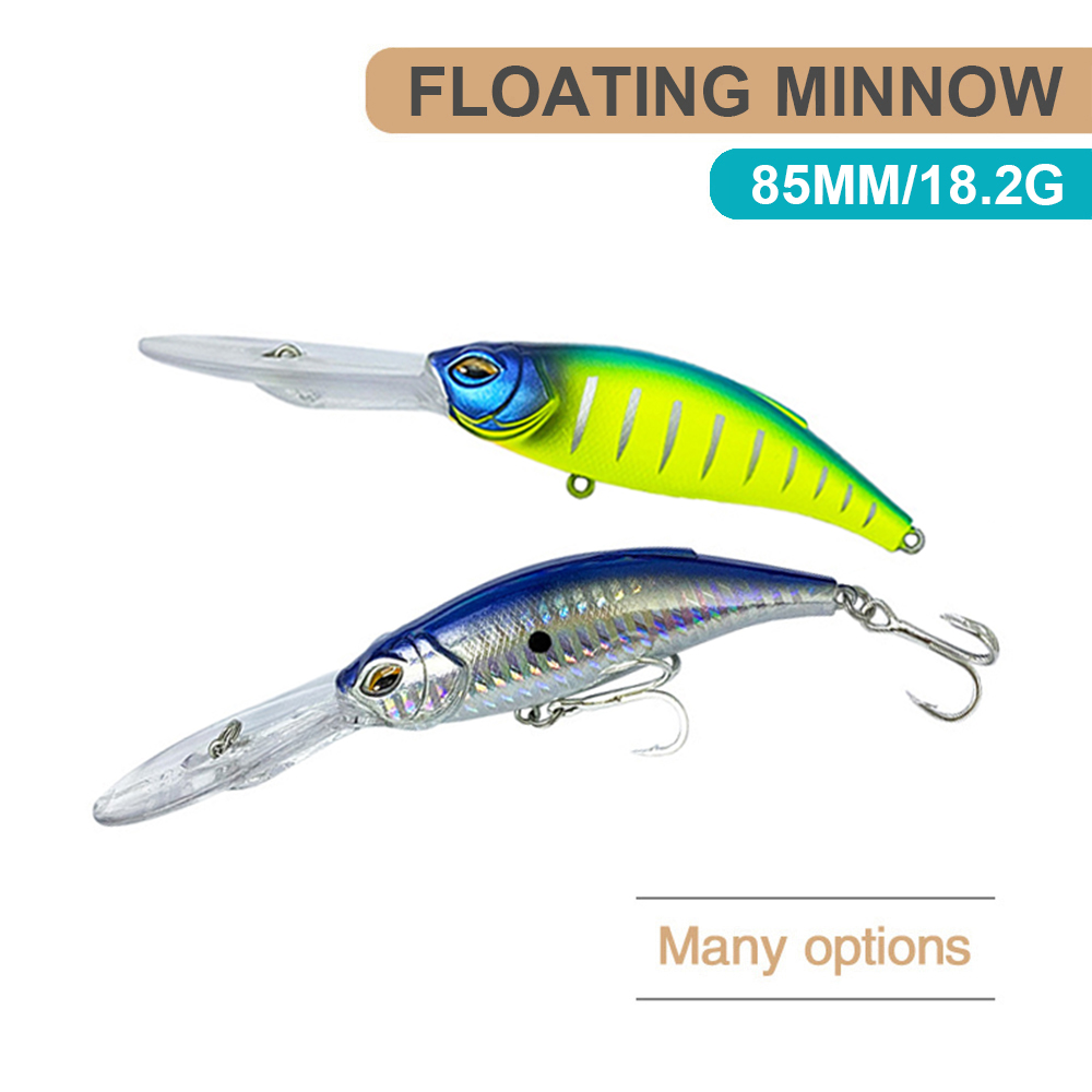 Fishing Lure Jerkbait - 8.5 ซม.18.2g เหยื่อตกปลาลอย Minnow Wobbler Long