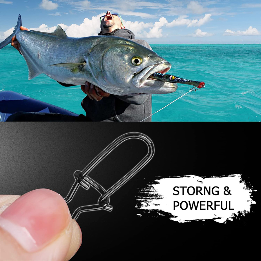 50 ชิ้น Crankbait Snaps สแตนเล - Fishing Lure Accessories บทวิจารณ์และราคา